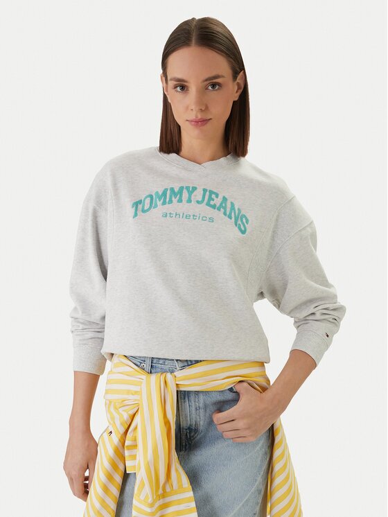 Tommy Jeans Bluză Varsity Crew DW0DW22365 Regular Fit