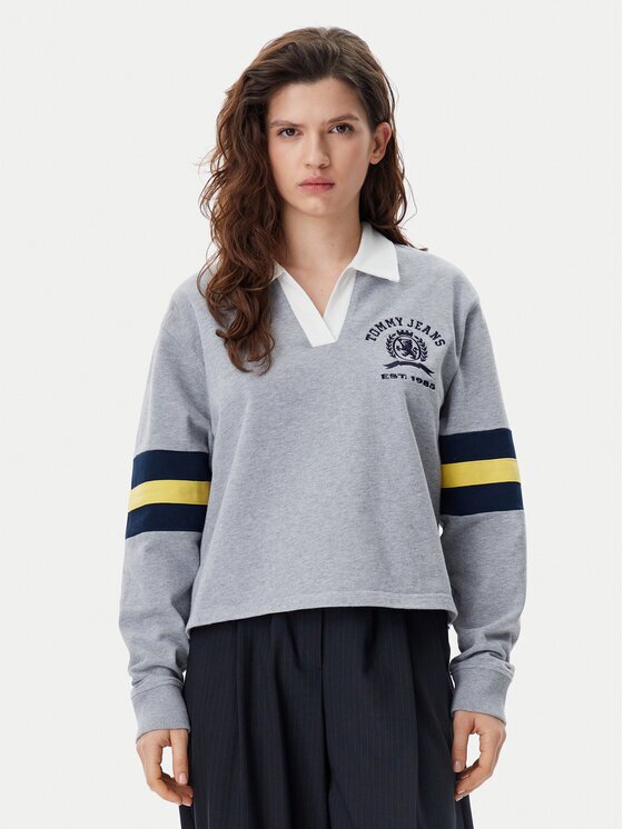 Tommy Jeans Bluză Varsity DW0DW20312 Relaxed Fit
