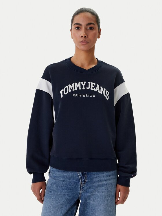 Tommy Jeans Bluză Varsity DW0DW22365 Boxy Fit