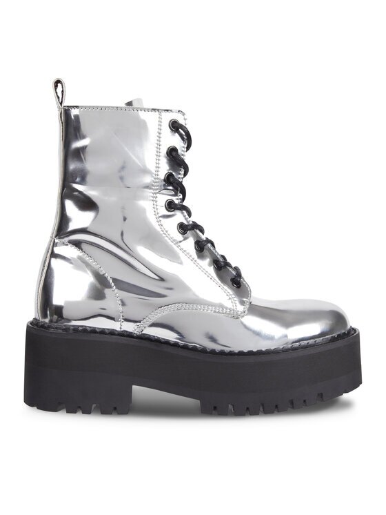 Tommy Jeans Botine Tjw Flatform Zip Up Metallic EN0EN02403