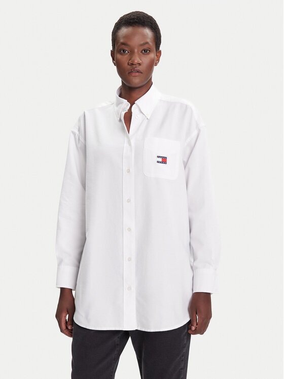 Tommy Jeans Cămașă Badge DW0DW20988 Oversize