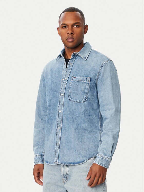 Tommy Jeans cămașă de blugi DM0DM23701 Regular Fit