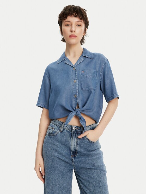 Tommy Jeans Cămașă DW0DW20603 Relaxed Fit