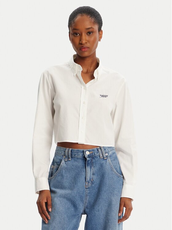 Tommy Jeans Cămașă DW0DW21400 Relaxed Fit