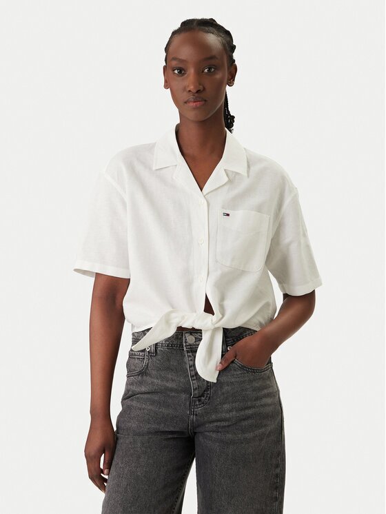 Tommy Jeans Cămașă DW0DW22210 Relaxed Fit