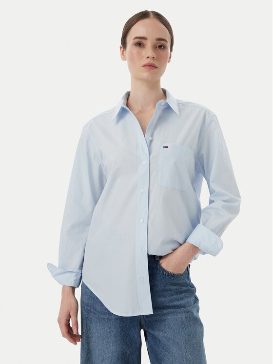 Tommy Jeans Cămașă Essential DW0DW23456 Relaxed Fit