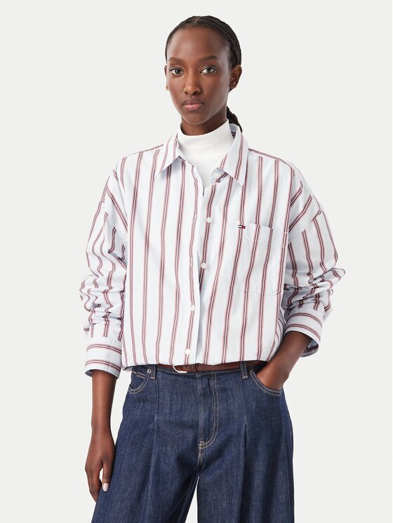 Tommy Jeans Cămașă Essetnial DW0DW23340 Oversize
