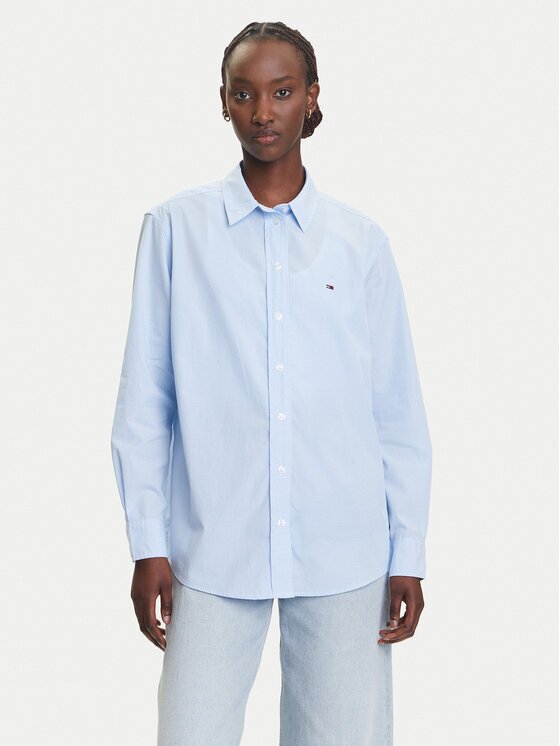 Tommy Jeans Cămașă Micro Gingham DW0DW20987 Relaxed Fit
