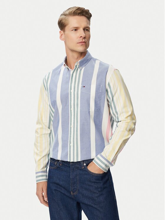 Tommy Jeans Cămașă Oxford DM0DM23246 Relaxed Fit