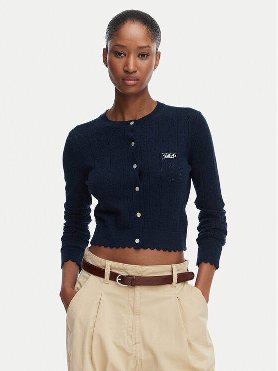 Tommy Jeans Cardigan Pointelle DW0DW22931 Regular Fit