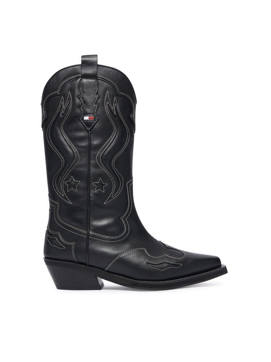 Tommy Jeans Cizme și botine cowboy Archive Cowboy Boot Leather EN0EN03046