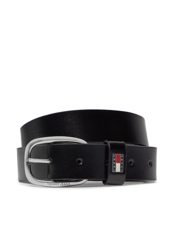 Tommy Jeans Curea Tjw Oval 3.0 AW0AW15836 Negru
