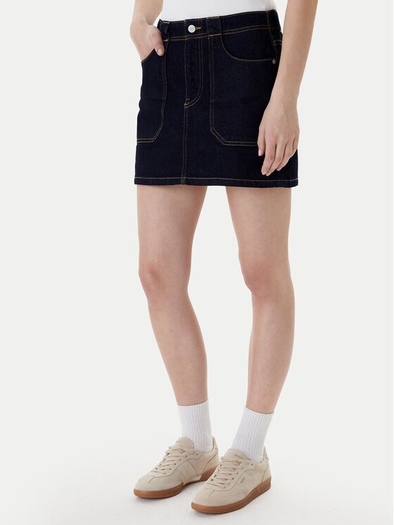 Tommy Jeans Fustă de blugi DW0DW21991 Regular Fit