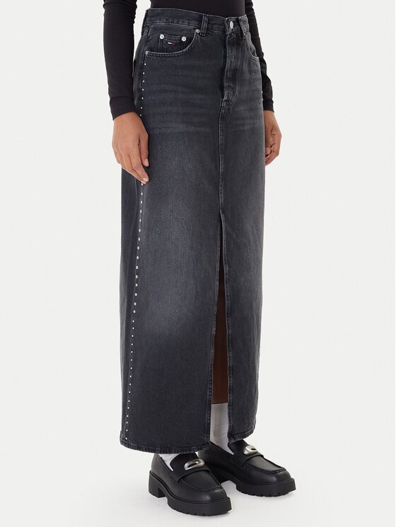 Tommy Jeans Fustă de blugi Layla DW0DW21576 Regular Fit
