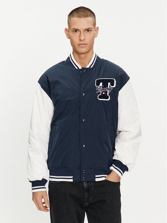 Tommy Jeans Geacă bomber Colorblock Varsity DM0DM18702 Regular Fit
