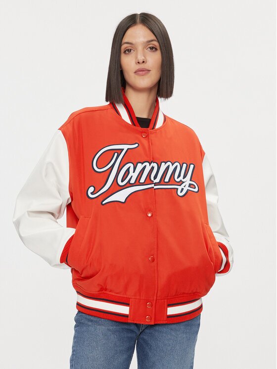 Tommy Jeans Geacă bomber Letterman DW0DW17233 Relaxed Fit