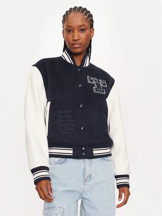 Tommy Jeans Geacă bomber Letterman DW0DW18845 Regular Fit