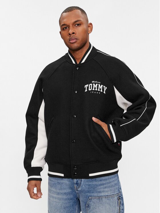 Tommy Jeans Geacă bomber Tjm Wool Varsity Bomber DM0DM17884 Regular Fit