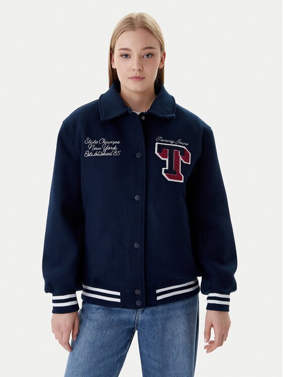 Tommy Jeans Geacă bomber Varsity DW0DW22051 Relaxed Fit