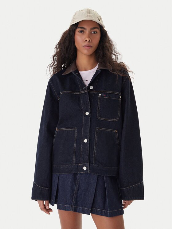 Tommy Jeans Geacă de blugi Chore DW0DW21981 Regular Fit