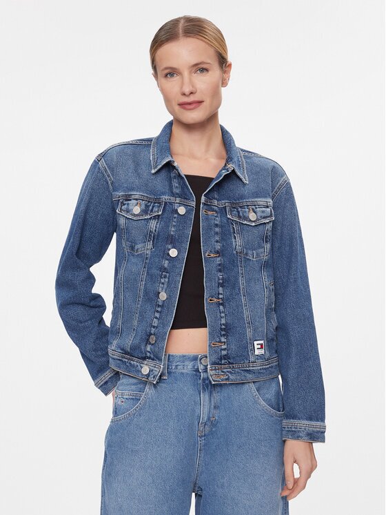 Tommy Jeans Geacă de blugi DW0DW16986 Mom Fit