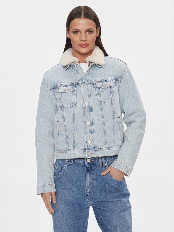 Tommy Jeans Geacă de blugi DW0DW16991 Regular Fit