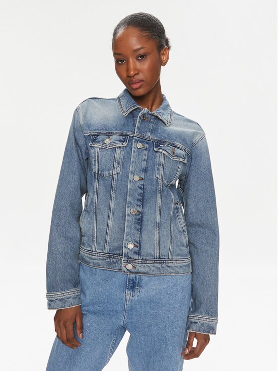 Tommy Jeans Geacă de blugi DW0DW16994 Regular Fit