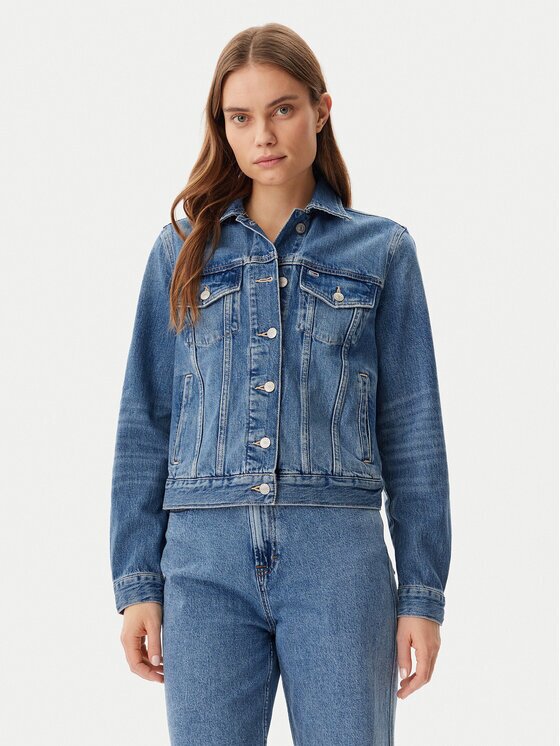Tommy Jeans Geacă de blugi DW0DW20570 Regular Fit