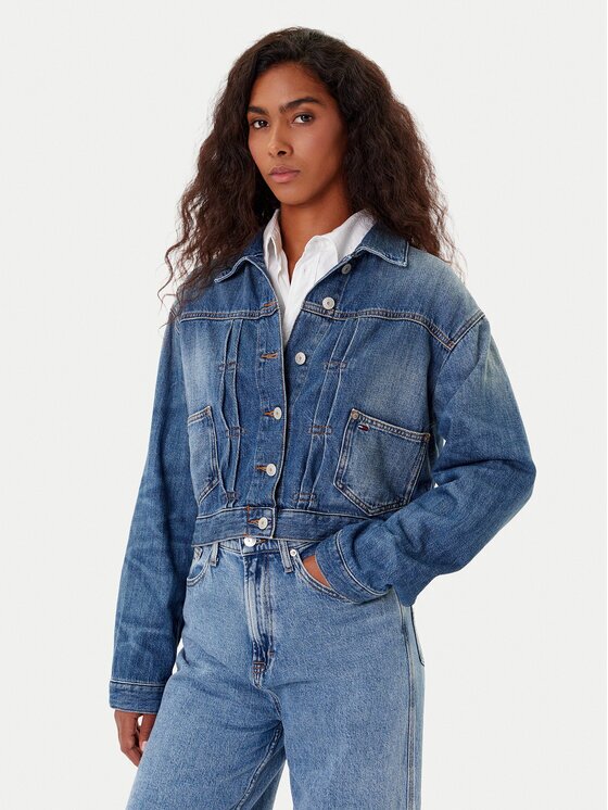 Tommy Jeans Geacă de blugi DW0DW21061 Regular Fit