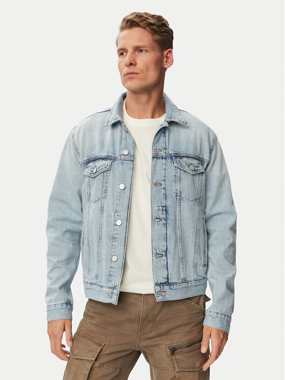 Tommy Jeans Geacă de blugi Ryan Jacket Rwb Cj6013 DM0DM23657 Regular Fit