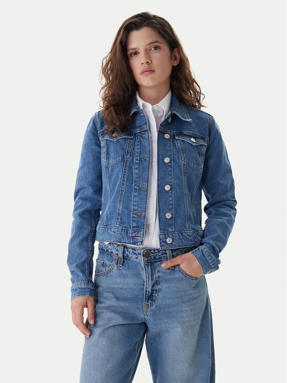 Tommy Jeans Geacă de blugi Vivianne DW0DW22489 Slim Fit