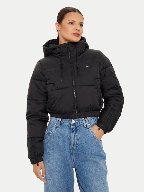 Tommy Jeans Geacă de iarnă DW0DW18313 Cropped Fit