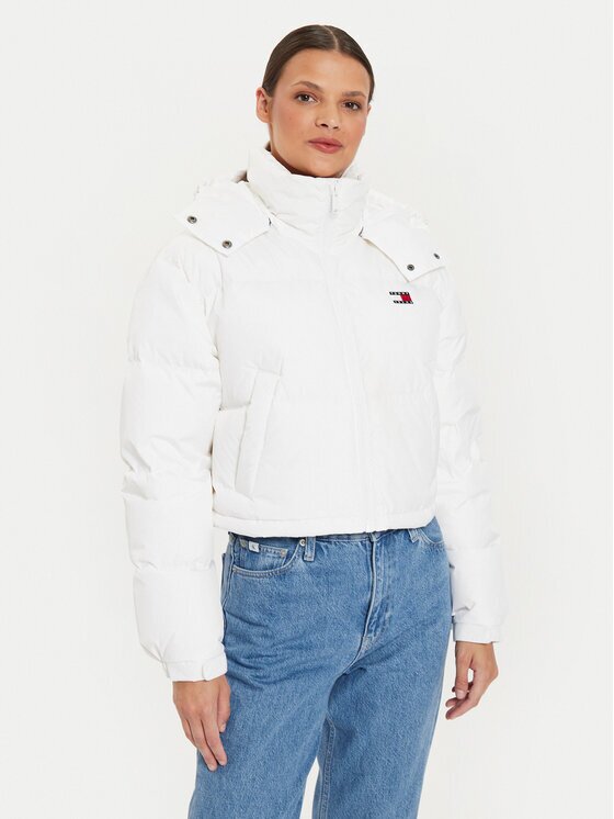 Tommy Jeans Geacă din puf Alaska DW0DW18609 Cropped Fit
