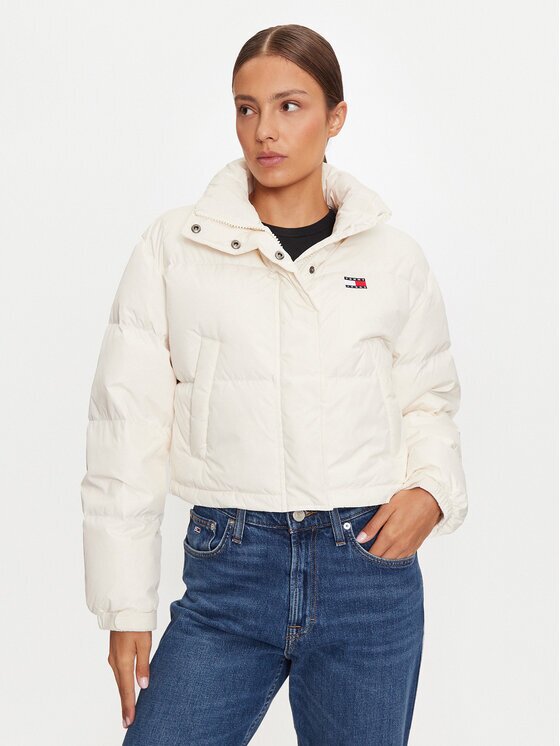 Tommy Jeans Geacă din puf Alaska DW0DW18820 Écru Regular Fit