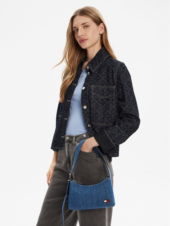 Tommy Jeans Geantă Tjw Cool Denim Shoulder Bag AW0AW17877