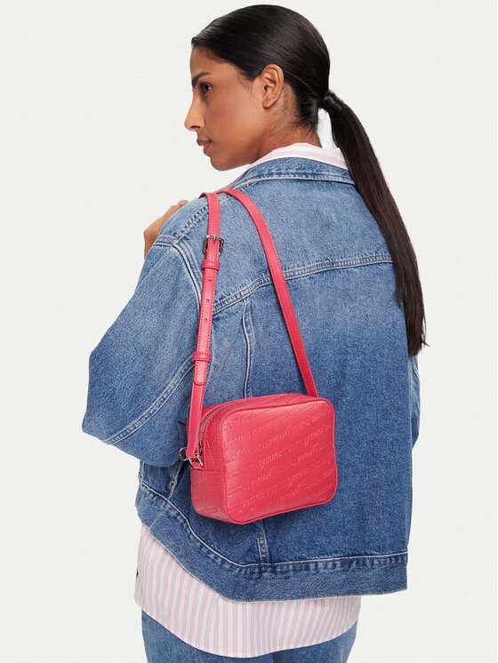 Tommy Jeans Geantă Tjw Must Aop Camera Bag AW0AW17865