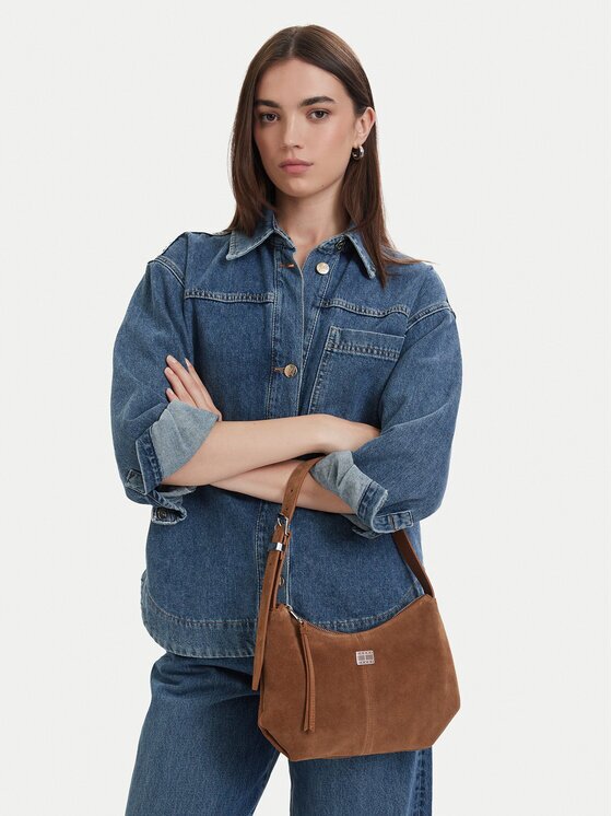 Tommy Jeans Geantă Tjw Slouchy Suede Shoulder Bag AW0AW18859