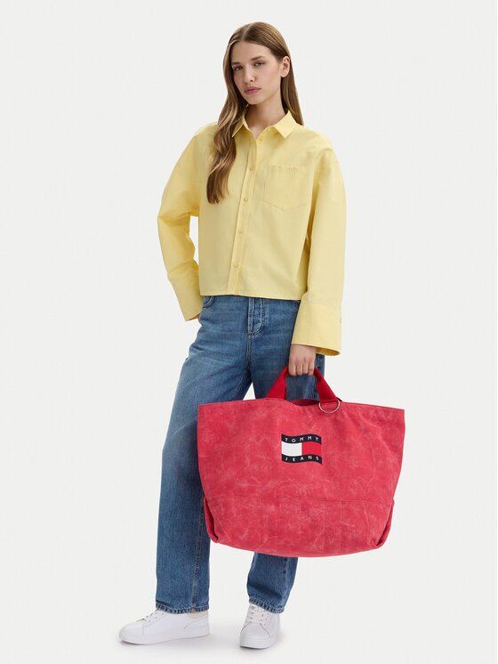 Tommy Jeans Geantă Tjw Wave Flag Med Tote AW0AW18466