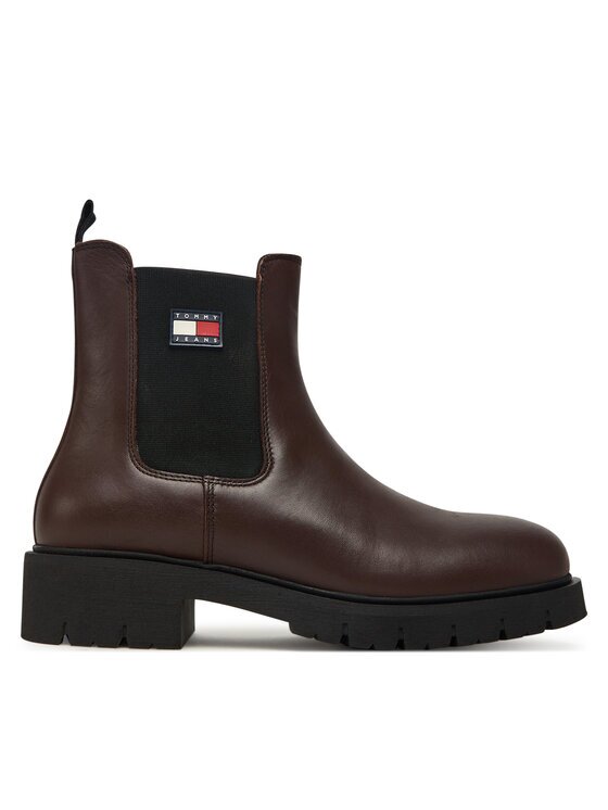 Tommy Jeans Ghete Jodhpur Tjw Chelsea Leather Boot EN0EN02825