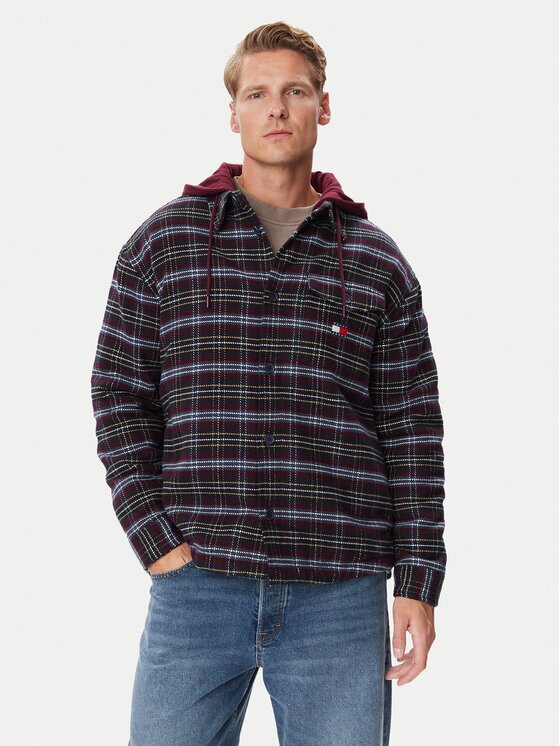 Tommy Jeans Jachetă cămașă DM0DM23521 Relaxed Fit
