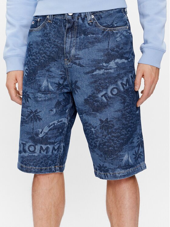 Tommy Jeans Pantaloni scurți de blugi Aiden DM0DM18787 Baggy Fit
