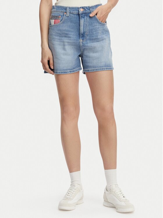 Tommy Jeans Pantaloni scurți de blugi Colour-Blocked Coin DW0DW22692 Regular Fit