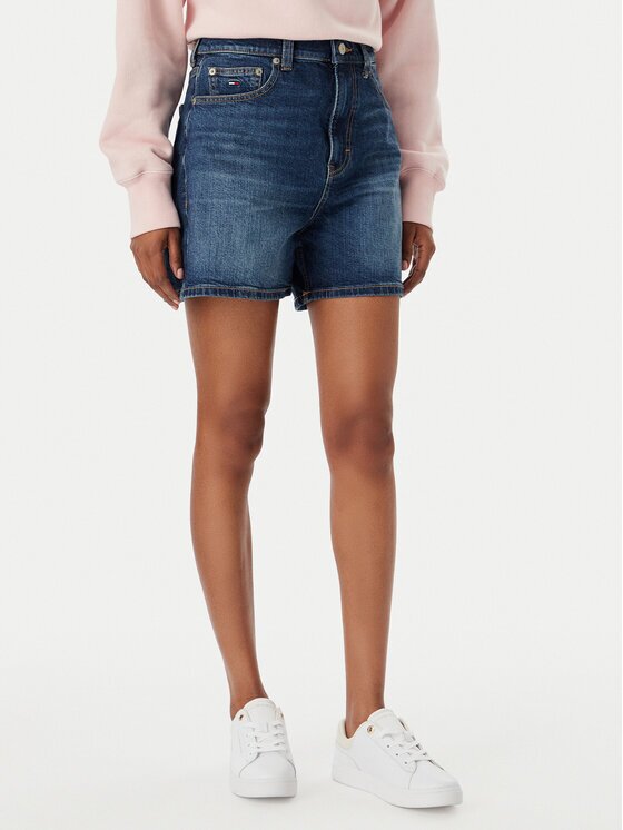 Tommy Jeans Pantaloni scurți de blugi DW0DW22688 Straight Leg