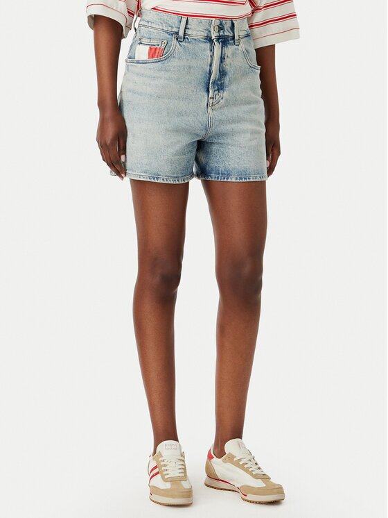 Tommy Jeans Pantaloni scurți de blugi DW0DW22893 Mom Fit