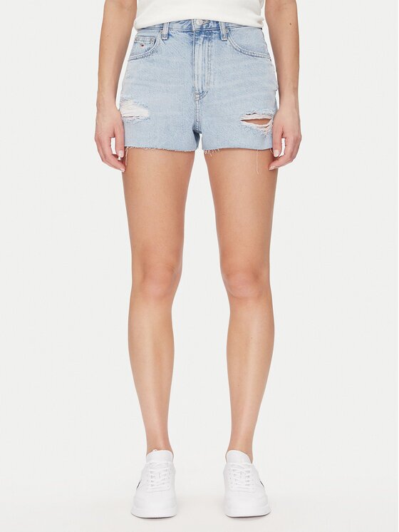 Tommy Jeans Pantaloni scurți de blugi Hot Pant Bi6019 DW0DW20095 Regular Fit