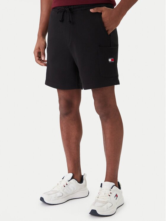 Tommy Jeans Pantaloni scurți sport Badge DM0DM18479 Regular Fit