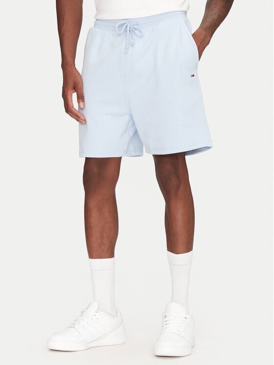 Tommy Jeans Pantaloni scurți sport Entry GraphicDM0DM21369 Albastru celest Regular Fit