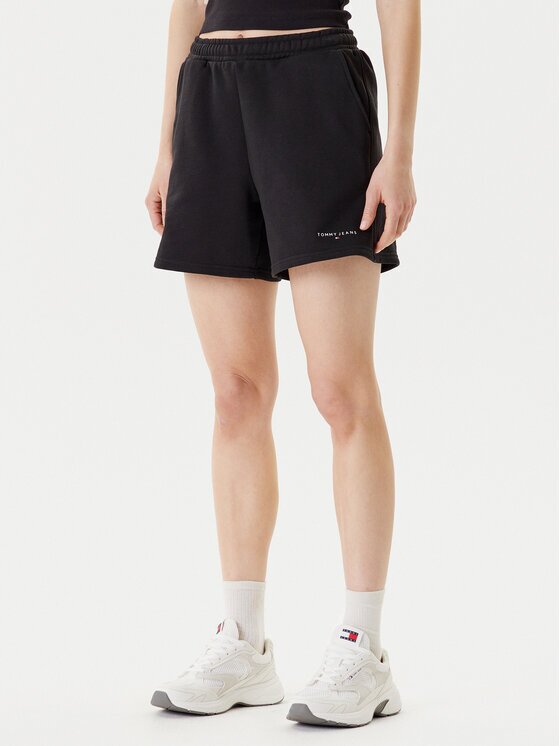 Tommy Jeans Pantaloni scurți sport Linear DW0DW21152 Relaxed Fit
