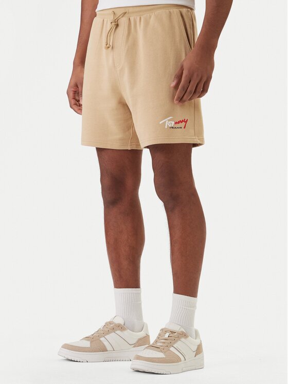 Tommy Jeans Pantaloni scurți sport Signature DM0DM23017 Regular Fit