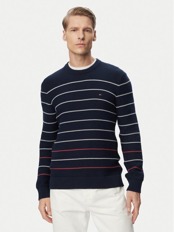 Tommy Jeans Pulover DM0DM23384 Slim Fit